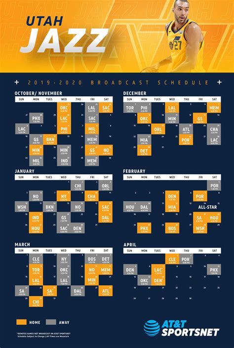 utah jazz schedule